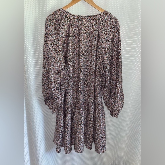 Women’s‎ H&M floral oversized balloon sleeves boho dress size medium - Picture 9 of 10